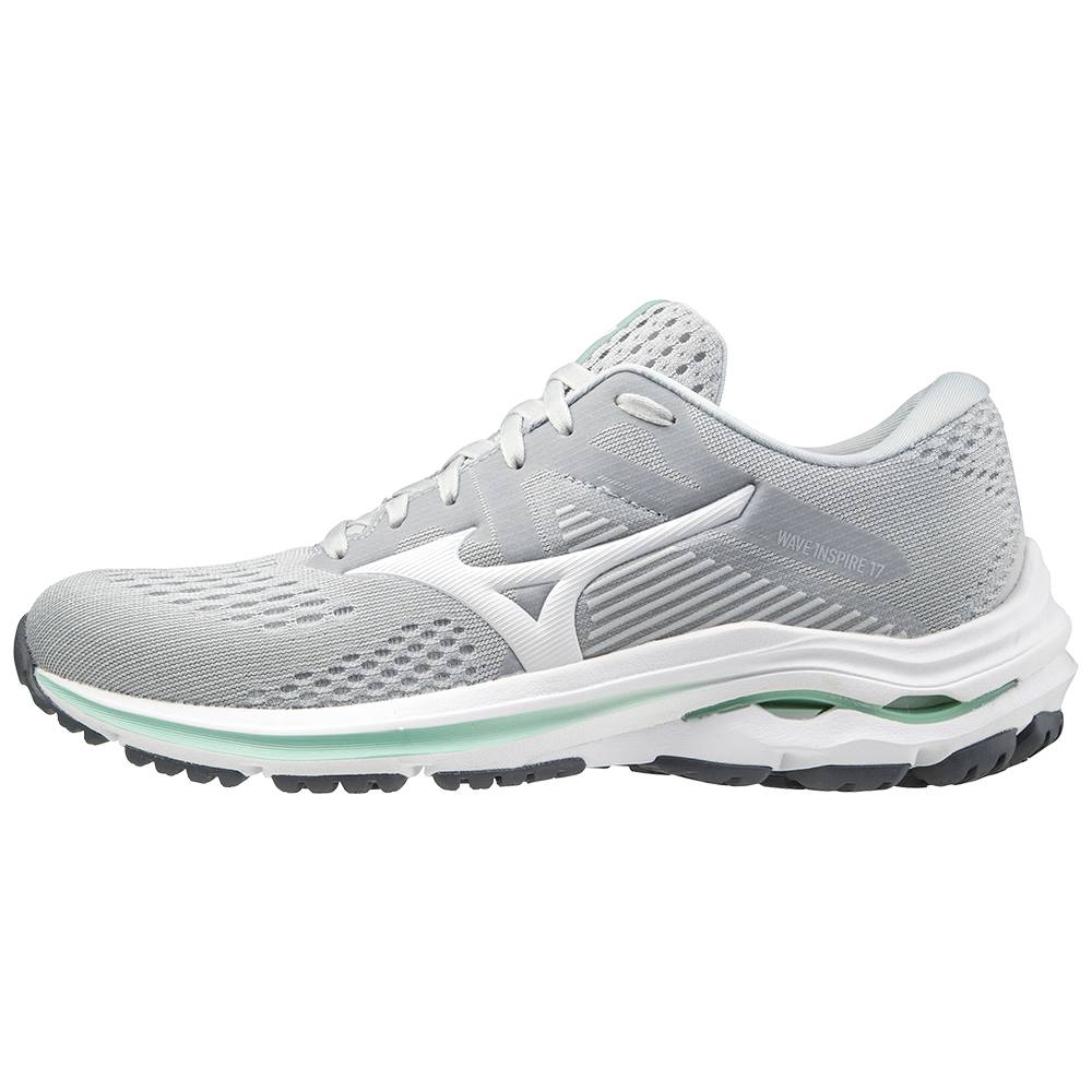 Mizuno Wave Inspire 17 D (Wide) Női Futócipő Szürke/Fehér PDS986013